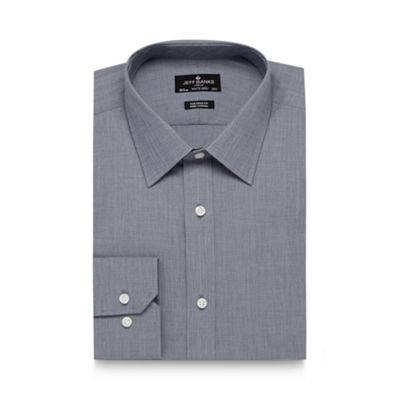 Jeff Banks Designer grey two tone tailored shirt